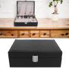 LYBLY Leather Jewelry Box, Jewelry and Watch Organizer with Lock Multi Layer Necklace Holder Display Earrings Storage Box/646 view 4
