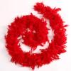 Ray Feather Red Chandelle Feather boas, 45g 6.6ft for Party Dancing Wedding Decoration Halloween Christmas Costume Dress Up (Red) view 3