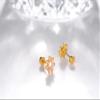 Onnzin Titanium Daisy Flower Earrings,Hypoallergenic Earrings for Sensitive Ears,Pure Titanium Implant Grade Stud Screw Back Girls Women Teen 7mm view 4