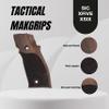 Tactical Mak Grips X5/X6 Grip Black Gun Grips Natural Wood Grip 3D Texture with German Silver Carving Perfect for Your Holster Weapon Speed and Accuracy and Design (X5 X6 V22) view 3