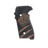 Tactical Mak Grips P 228/P 229 Grip Black Gun Grips Natural Wood Grip 3D Texture with German Silver Carving Perfect for Your Holster Weapon Speed and Accuracy and Design (P228/P229 V25) view 1
