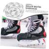 BESPORTBLE 1 Pair Hockey Shoe Laces Sports Shoes Shoelaces Ice Skates Accessories Shoelaces Replacement Ice Skates Ski Shoe Flat Fashion Roller s White Polyester view 4