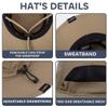 G GIEPHT Fishing Hat for Mens Womens Sun Hat Wide Brim Bucket Hat SPF UV UPF Protection Large Small Size Mesh Breathable Vented Summer for Beach Hiking Safari Golf Outdoor Gardening view 3