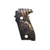 Tactical Mak Grips P 228 / P229 Grip Black Gun Grips Natural Wood Grip 3D Texture with German Silver Carving Perfect for Your Holster Weapon Speed and Accuracy and Design (Vari 1) view 1