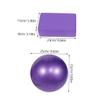 BESPORTBLE 5pcs Exercise Fitness Foam Block Yoga Bricks Blocks Home Fitness Yoga Ball Home Ball Gym Balance Elastic Band Sports Purple Pilates Set s view 2