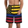 Colombian Flag Men's Swim Trunks Quick Dry with Mesh Lining Beach Shorts Bathing Suit Swimwear 3X-Large view 1