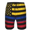 Colombian Flag Men's Swim Trunks Quick Dry with Mesh Lining Beach Shorts Bathing Suit Swimwear 3X-Large view 4