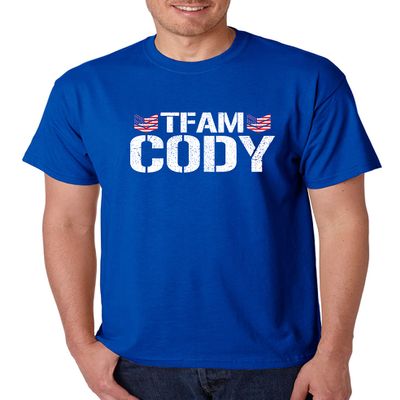 ALLNTRENDS Cody American Team Boxer Nightmare Wrestling Fans Men's T Shirt (3XL, Royal Blue)