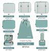 BAGAIL 8 Set Packing Cubes Luggage Packing Organizers for Travel Accessories-Dusty Blue view 2
