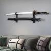 BYTOTU Samurai Sword wall mount-katana stand mount-blacksword mount display-samurai 2 tier-sword mount-Martial Arts Swords display- Plexiglass - (Swords Not Included)