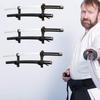 Samurai Sword Wall Mount-Katana Stand Wall Mount-Sword Wall Mount Display-Samurai Sword Wall Mount 2 Tier-Sword Wall Mount-Martial Arts Swords Mount Display- Plexiglass - (Swords Not Included) view 1