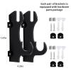 Samurai Sword Wall Mount-Katana Stand Wall Mount-Sword Wall Mount Display-Samurai Sword Wall Mount 2 Tier-Sword Wall Mount-Martial Arts Swords Mount Display- Plexiglass - (Swords Not Included) view 2