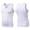 Sleeveless Shirts For Men, Men's Athletic Shirts & Tees Men Undershirts Tank Top Mens Muscle Tank Shirts Quick Drying Compression Shirt Slimming Body Shaper Vest Workout Tank Tops (3XL, White-1) view 2