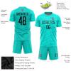 Custom Soccer Jersey Gradient with Shorts Printed Name Number Sports Training Large Size Uniforms for Men/Youth view 3