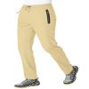 BASUDAM Men's Athletic Pants Thin Lightweight Quick Dry Zipper Pockets Outdoor Sports Pants for Running Jogging Hiking Light Khaki XL view 1