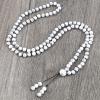 108 Natural Stone Agate Black Onyx Beads Bracelet Necklace Men Necklace Women Malachite,Black Pine view 1
