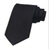 PANTONIGHT Men's Ties Solid Pure Color Plain Formal Black Ties For Men Pure Neck Ties (BLACK 5102) view 1