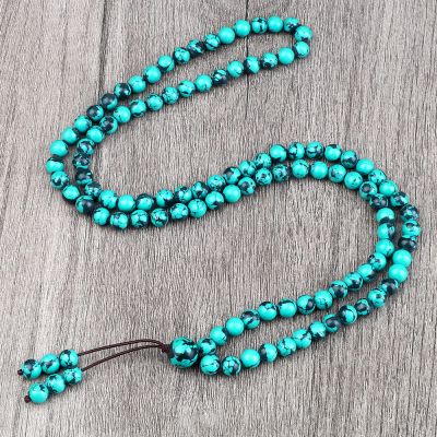 108 Natural Stone Agate Black Onyx Beads Bracelet Necklace Men Necklace Women Malachite,Blue and Black