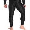 YONGHS Mens Glossy Long Johns Slim Leggings Tights Base Layer Bottom Skinny Pants Thermal Underwear Black Medium view 4