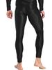 YONGHS Mens Glossy Long Johns Slim Leggings Tights Base Layer Bottom Skinny Pants Thermal Underwear Black X-Large view 4