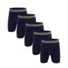 Men'S Longer Length Boxer Briefs Comfortable, Breathable Stretchy Moisture-Wicking Underwear 3 Pack Or 5 Pack (Blue-5PC,XL) view 1