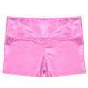 Loloda Girls' Metallic Spandex Ballet Dance Cheerleading Tumbling Gymnastics Athletic Shorts Leotard Pink 10 Years view 4