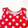 Magic Park 0M-3T Infant Girl Bikini Set Baby Vest Bathing Suit Toddler Girls 3 Piece Swimwear Beach Outfits with Headband (6-12 Months, Red Dot Black) view 3