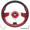 WEKANI Golf Cart Steering wheel for EZGO YAMAHA and Club Car Precedent Most Golf carts Red view 1