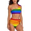 Summer Fashion Gay Pride-LGBT-Rainbow-Flag Bikini Swimming Costume for Women Sexy Swimwear Bathing Suit M view 2
