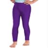 Jhaoyu Kids Girls Athletic Leggings High Waist Stretch Ballet Dance Tights Fitness Running Gym Yoga Sports Pants Dark Purple 6 Years view 3