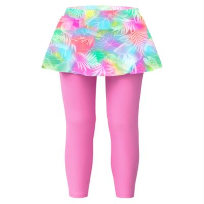 Hedmy Kids Swim Pants Fish Scale Swim Skirts Swim Leggings for Boys and Girls UV Sun Protective Swim Tights Pink 14 Years