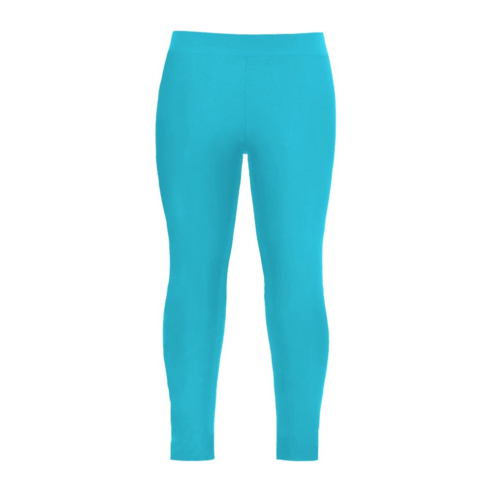 Jhaoyu Kids Girls Athletic Leggings High Waist Stretch Ballet Dance Tights Fitness Running Gym Yoga Sports Pants Lake Blue 6 Years