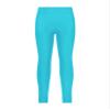 Jhaoyu Kids Girls Athletic Leggings High Waist Stretch Ballet Dance Tights Fitness Running Gym Yoga Sports Pants Lake Blue 6 Years view 2