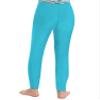 Jhaoyu Kids Girls Athletic Leggings High Waist Stretch Ballet Dance Tights Fitness Running Gym Yoga Sports Pants Lake Blue 6 Years view 4
