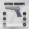 Tactical Mak Grips CZ 75 B 85 B Shot Grip Black Gun Grips Natural Wood Grip 3D Texture with German Silver Carving Perfect for Your Holster Weapon Speed and Accuracy and Design (Vari 7) view 2