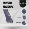 Tactical Mak Grips CZ 75 B 85 B Shot Grip Black Gun Grips Natural Wood Grip 3D Texture with German Silver Carving Perfect for Your Holster Weapon Speed and Accuracy and Design (Vari 7) view 3