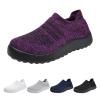 CsgrFagr Mens 990v5 Sneaker Fashion Summer Men Sports Shoes Flat Bottom Lightweight Slip On Flying Woven Sneaker (White, 10) view 4