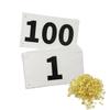 Kayiete 1-100 Running Race Bibs Large Numbers with Safety Pins for Marathon Race Events- Tyvek Tearproof Waterproof view 1