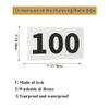 Kayiete 1-100 Running Race Bibs Large Numbers with Safety Pins for Marathon Race Events- Tyvek Tearproof Waterproof view 2