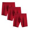 5 Pack Men'S Breathable Boxer Briefs Multipack Cotton Classics Underwear Moisture-Wicking Boxer Brief For Men (Red-3PC,L) view 1
