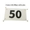 Kayiete 1-50 Running Race Bibs Large Numbers with Safety Pins for Marathon Race Events- Tyvek Tearproof Waterproof view 3