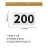 Kayiete 1-200 Running Race Bibs Large Numbers with Safety Pins for Marathon Race Events- Tyvek Tearproof Waterproof view 2