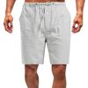GOKKILRW Shorts for Men Casual Summer Workout Bermuda Shorts Elastic Waist Drawstring Lightweight Hiking Beach Shorts(Grey,4X-Large) view 1
