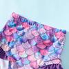 LYSMuch Toddler Baby Girl Swimsuit 2-Piece Bikini Swimsuit Tassel Lacing18-24 Months Pink Purple view 3