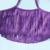 LYSMuch Toddler Baby Girl Swimsuit 2-Piece Bikini Swimsuit Tassel Lacing18-24 Months Pink Purple view 4