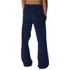 GOKKILRW Mens Casual Linen Pants Loose Fit Straight-Leg Elastic Drawstring Waist Summer Beach Yoga Long Trousers with Pockets(Navy,XX-Large) view 2