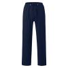GOKKILRW Mens Casual Linen Pants Loose Fit Straight-Leg Elastic Drawstring Waist Summer Beach Yoga Long Trousers with Pockets(Navy,XX-Large) view 3
