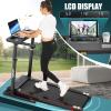 Treadmill with Desk Workstation & Adjustable Height, 300 lb Capacity, FUNMILY Walking Pad Treadmills with Desk & Incline & APP, Folding Work Tread Mill with Desktop for Home Office view 4