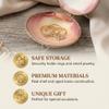 Zerodeko Seashell Jewelry Box Small Trinket Organizer Ocean-Themed Shell Case for Rings Earrings Necklaces Bracelets Compact 3X2.8X1.2 Inch view 4