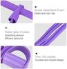 21 Fitness Resistance Bands - 4 Tube Pedal Ankle Puller, Yoga Handle Bands Exerciser Multifunction Trainer Tension Rope for Body, Abdomen, Waist, Arm, Tummy Exercise Stretching Training ( Color : Blue view 3